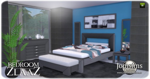  Jom Sims Creations: Zlaaz bedroom