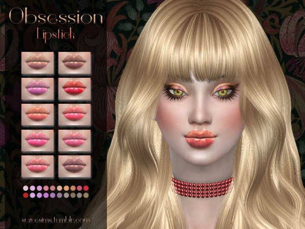  The Sims Resource: Obsession Lipstick N2 by Suzue