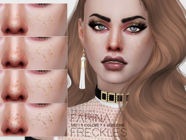 The Sims Resource: Farina Freckles N10 by Pralinesims • Sims 4 Downloads