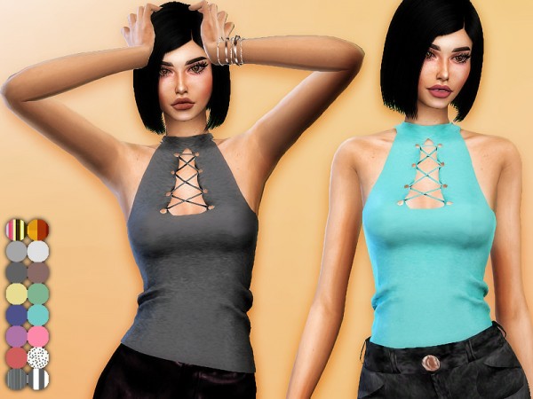  The Sims Resource: Jade Top by Sharareh