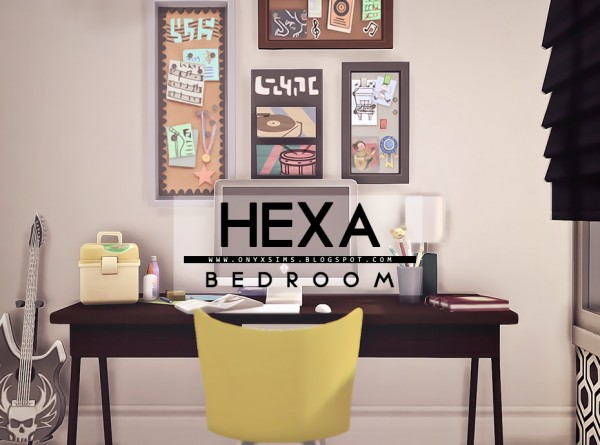  Onyx Sims: Hexa Bedroom