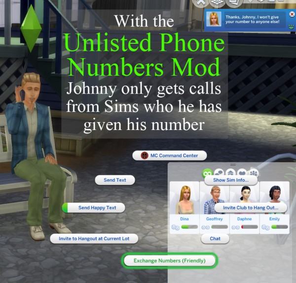  Mod The Sims: Unlisted Phone Numbers by scumbumbo