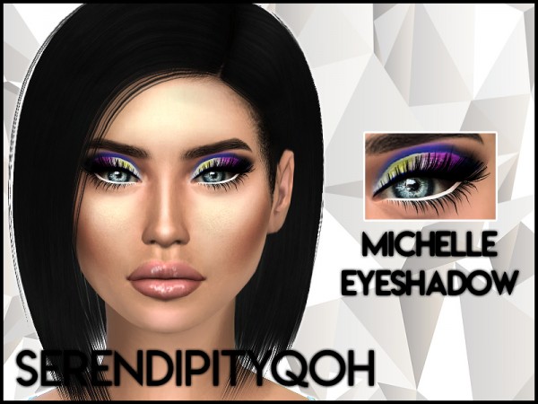  The Sims Resource: Michelle Eyeshadow by SerendipityQOH
