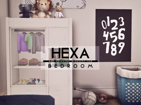  Onyx Sims: Hexa Bedroom