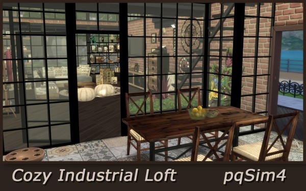  PQSims4: Cozy Industrial Loft