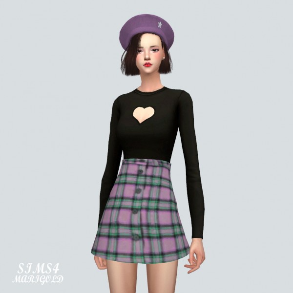 SIMS4 Marigold: Big Heart Top • Sims 4 Downloads