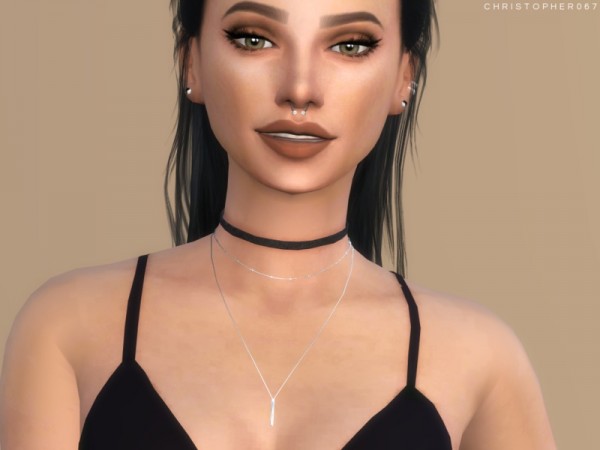  The Sims Resource: Lovato Necklace 2 Versions by Christopher067