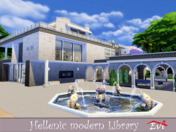  The Sims Resource: Hellenic Modern Library by evi