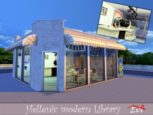  The Sims Resource: Hellenic Modern Library by evi
