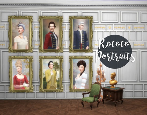  History Lovers Sims Blog: Rococo portraits
