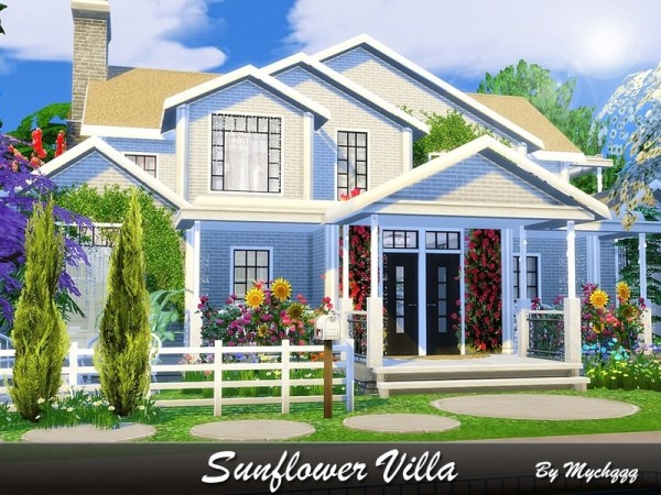 The Sims Resource: Sunflower Villa by MychQQQ