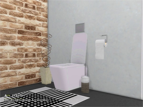  The Sims Resource: Papiro Bathroom Accessories by ArtVitalex
