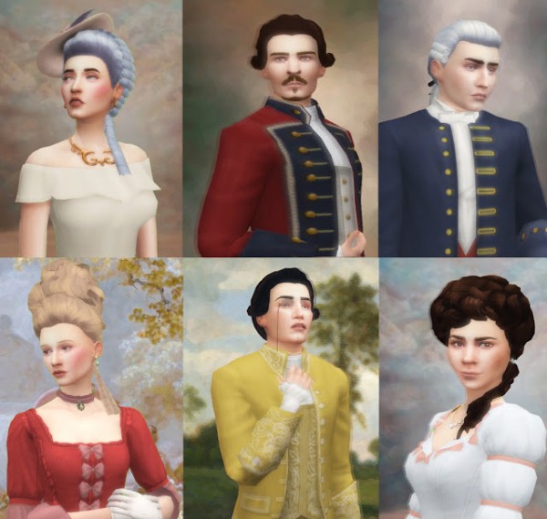  History Lovers Sims Blog: Rococo portraits