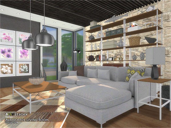  The Sims Resource: Avangarde Livingroom by ArtVitalex