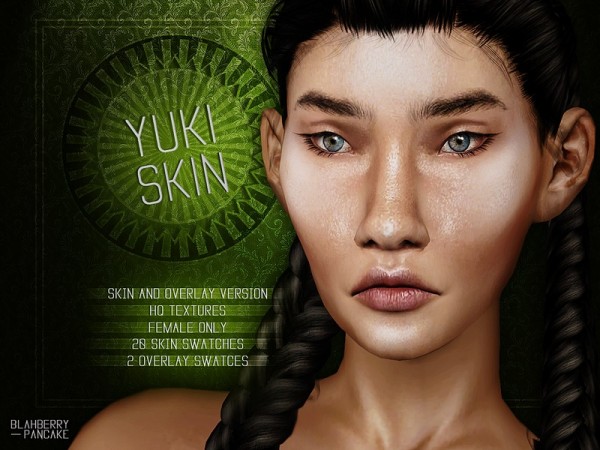  The Sims Resource: Yuki Skin and Overlay by Blahberry Pancake