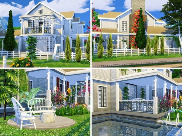  The Sims Resource: Sunflower Villa by MychQQQ
