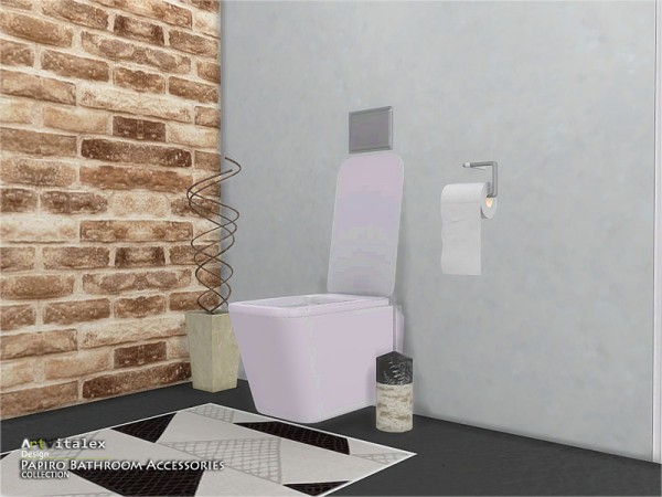  The Sims Resource: Papiro Bathroom Accessories by ArtVitalex