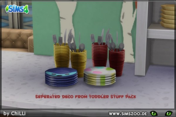  Blackys Sims 4 Zoo: Toddler Pack Clutter by Schnattchen