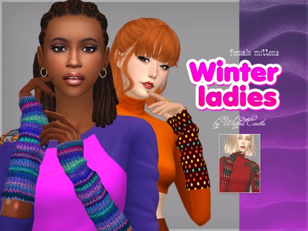 The Sims Resource: Winter ladies mittens by WistfulCastle