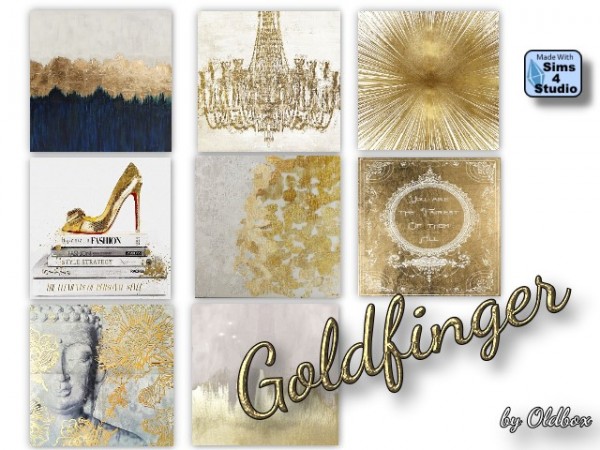 All4Sims: Goldfinger paints by Oldbox