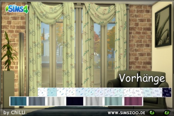  Blackys Sims 4 Zoo: Curtain FliBo by Schnattchen