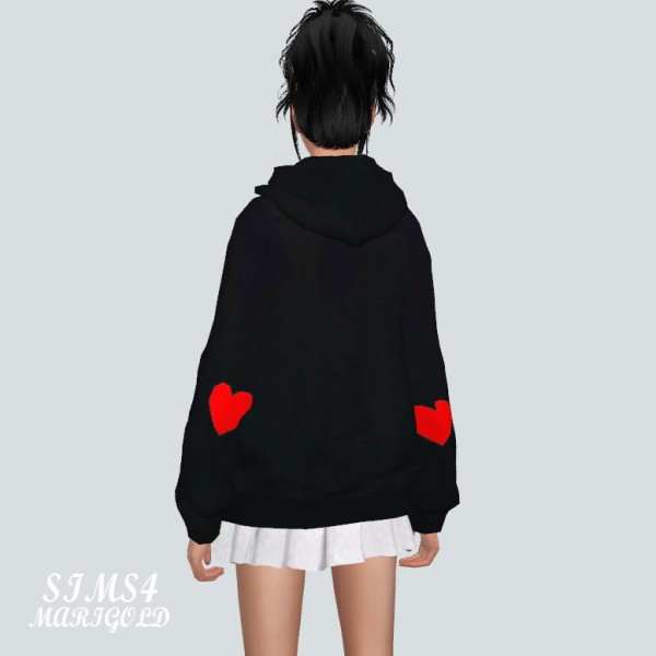  SIMS4 Marigold: PomPom Hoodie