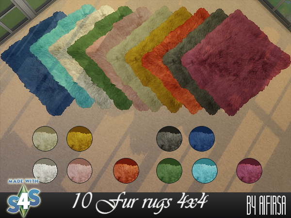  Aifirsa Sims: 10 Fur rugs