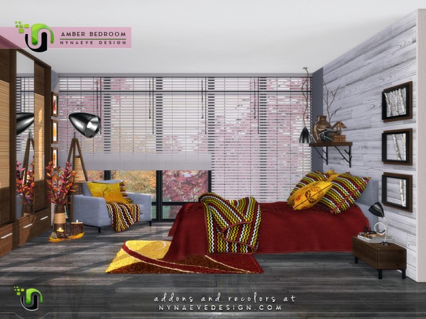  The Sims Resource: Amber Bedroom by NynaeveDesign