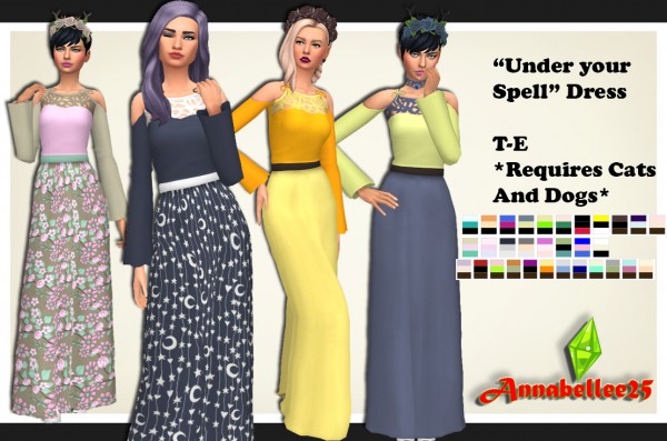  Simsworkshop: Under your Spell Dress by Annabellee25