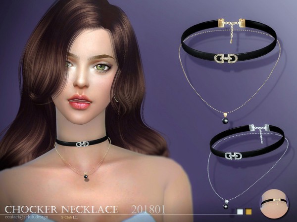  The Sims Resource: Necklace F 201801 by S Club