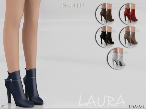  The Sims Resource: Madlen Laura Boots (Short) by MJ95