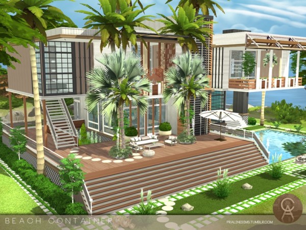 The Sims Resource: Beach Container by Pralinesims