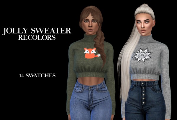  Leo 4 Sims: Jolly Sweater recolored