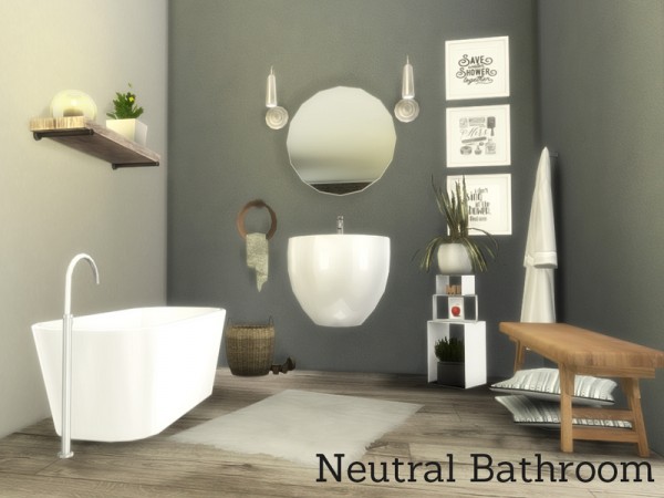  The Sims Resource: Neutral Bathroom by Angela