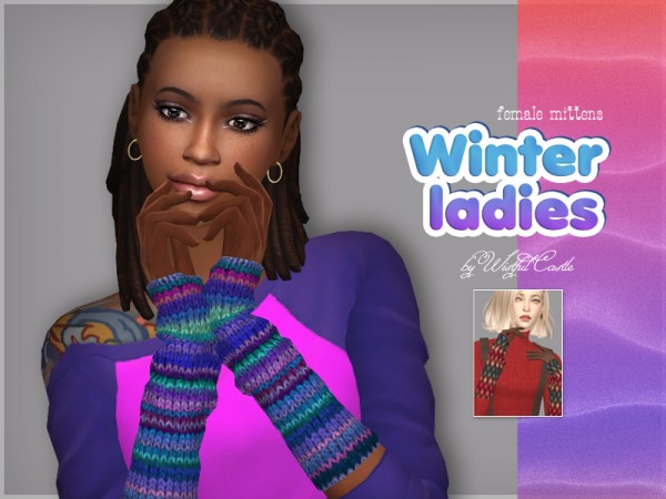  The Sims Resource: Winter ladies mittens by WistfulCastle