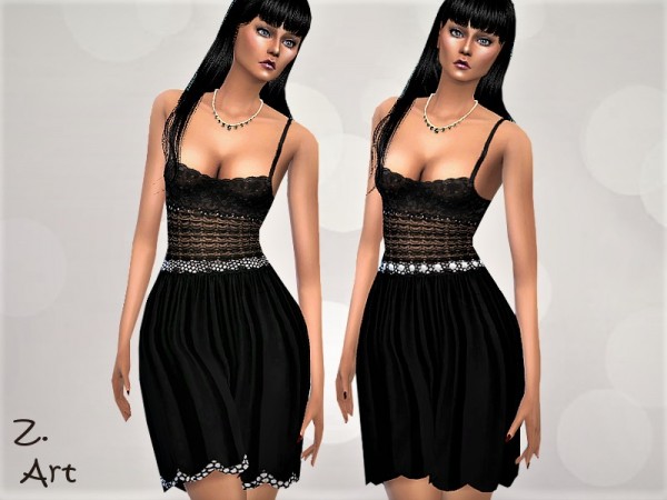  The Sims Resource: NightZ. dress 03 by Zuckerschnute20