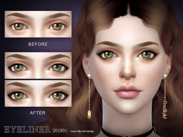  The Sims Resource: Eyeliner 201801 by S Club