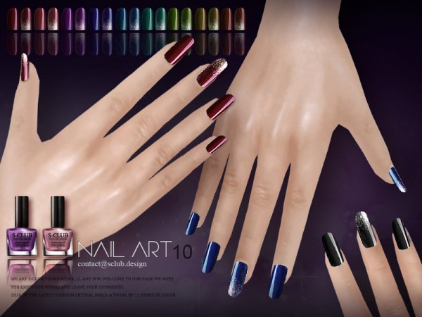  The Sims Resource: Nails n10 by S Club