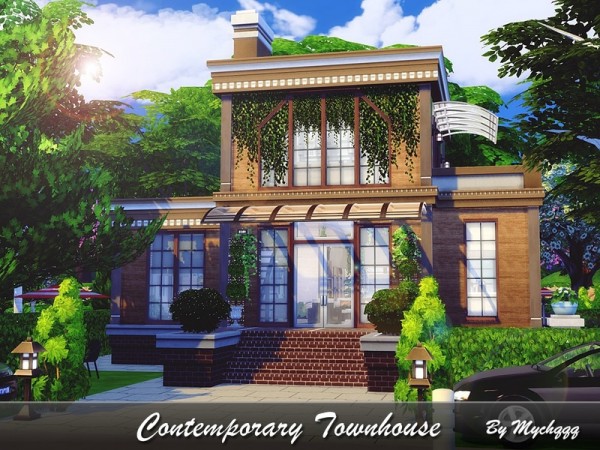  The Sims Resource: Contemporary Townhouse by MychQQQ