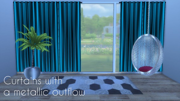  Lafleur 4 Sims: Curtains with a metallic outflow