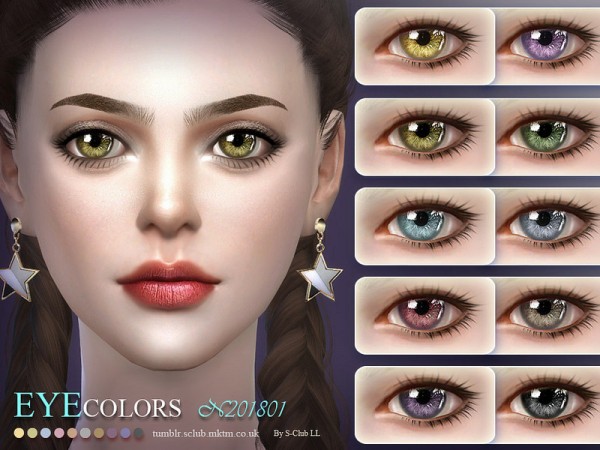  The Sims Resource: Eyecolor 201801 by S club