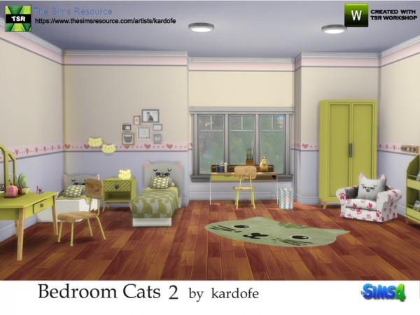  The Sims Resource: Bedroom Cats 2 by Kardofe