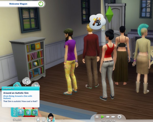  Mod The Sims: Autism Spectrum Disorder Trait  by piebaldfawn