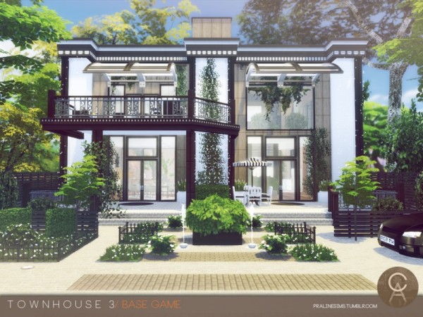  The Sims Resource: Townhouse 3 by Pralinesims