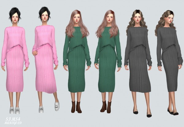  SIMS4 Marigold: Two Piece Dress