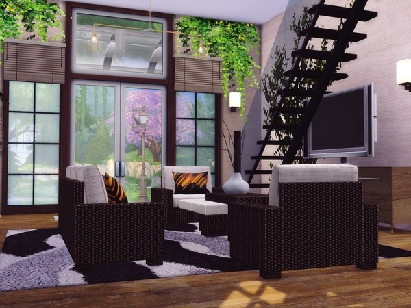  The Sims Resource: Contemporary Townhouse by MychQQQ