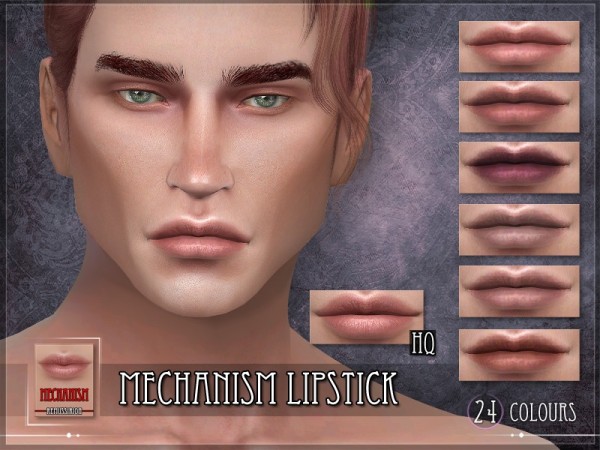  The Sims Resource: Mechanism Lipstick by RemusSirion