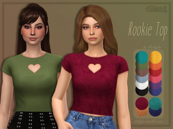  The Sims Resource: Rookie Top by Trillyke