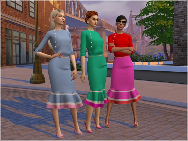  The Sims Resource: Tulip Skirt by feyona