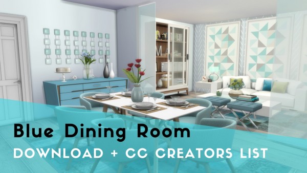  Dinha Gamer: Blue Dining Room